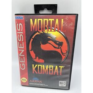 Mortal Kombat Sega Genesis,1992 Case and Cartridge Tested and Working No Manual